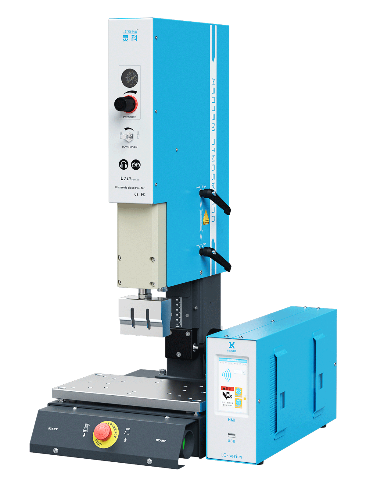 灵科超声波塑料焊接机 40kHz-1200W L745 Standard 数字 灵科超声波塑料焊接机 40kHz-1200W L745 Standard 数字