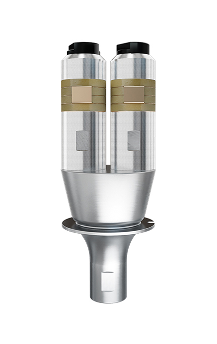 15kHz-4200W 乾荣换能器 双柱直筒(银黄) 15kHz-4200W 乾荣换能器 双柱直筒(银黄)